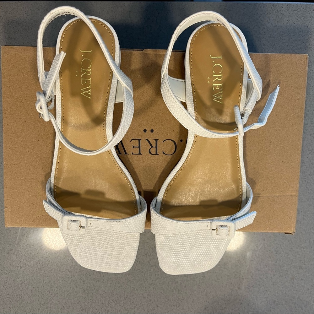 NWT J. Crew White Women's Sandals